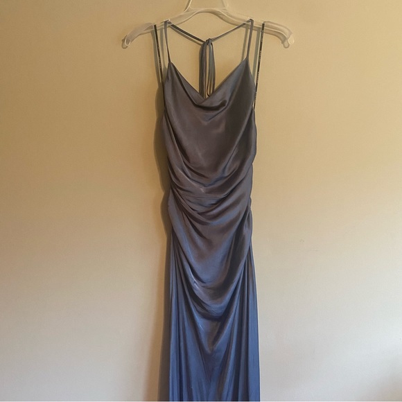 Shona Joy La Lune Lace Back Maxi Dress - Blue Smoke - Picture 5 of 14